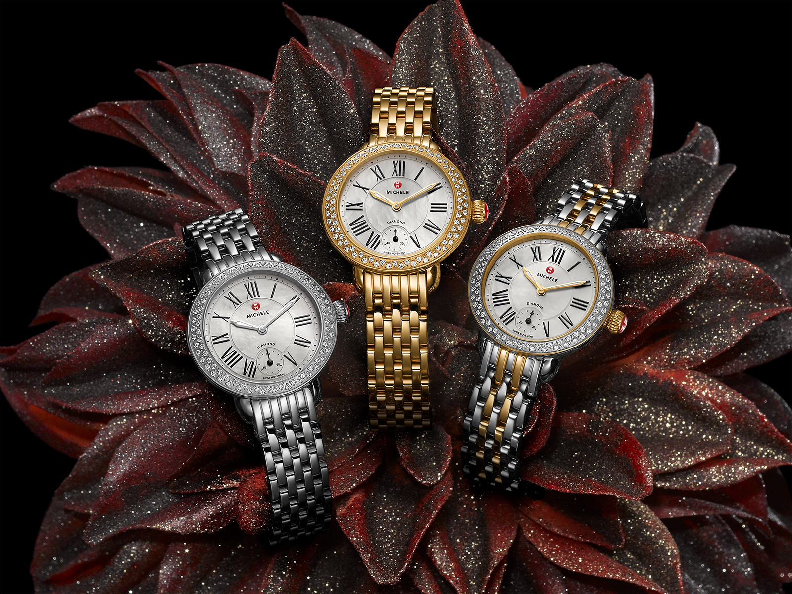 Jewelry & Skin — Michele Serein Diamond Trio — after