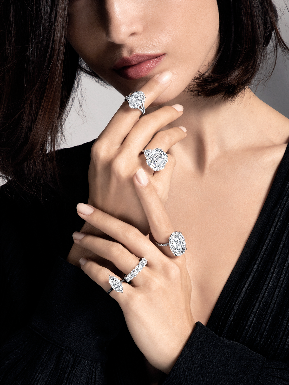 Jewelry & Skin — Diamond Ring Collection — after